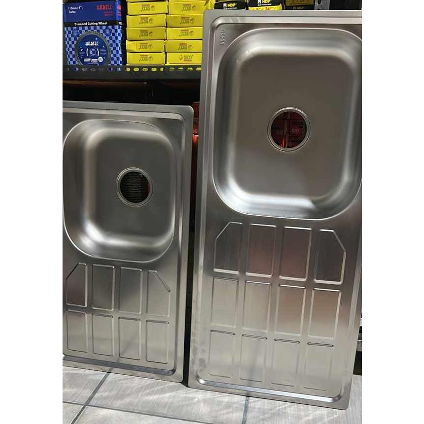 Bak Cuci Piring Stainless + Avur/Saringan /Bak Cuci Piring Murah/Bak Cuci Tebal/Bak Cuci Piring