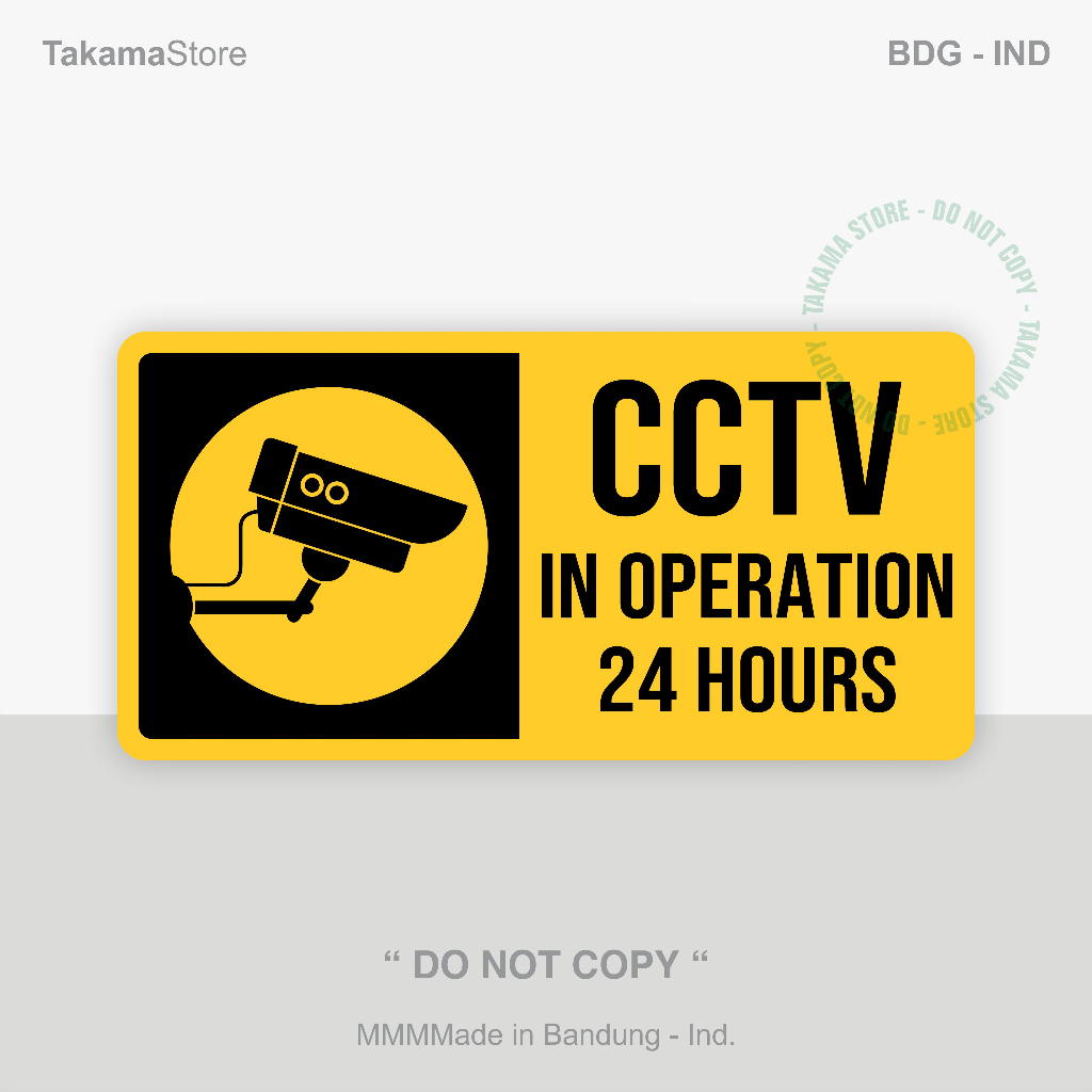 

CCTV in operation 24 hours sign - Size 30cm x 15cm - Acrylic