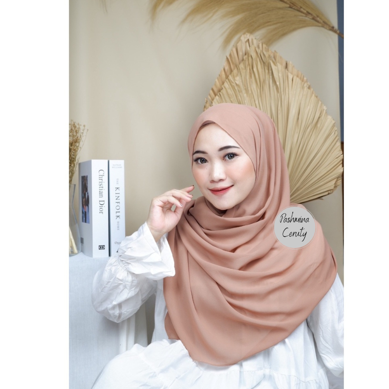 [COD] Pashmina Ceruty Babydoll Premium 50 Warna | Hijab Jilbab Pasmina | Kerudung Pashmina Babydoll