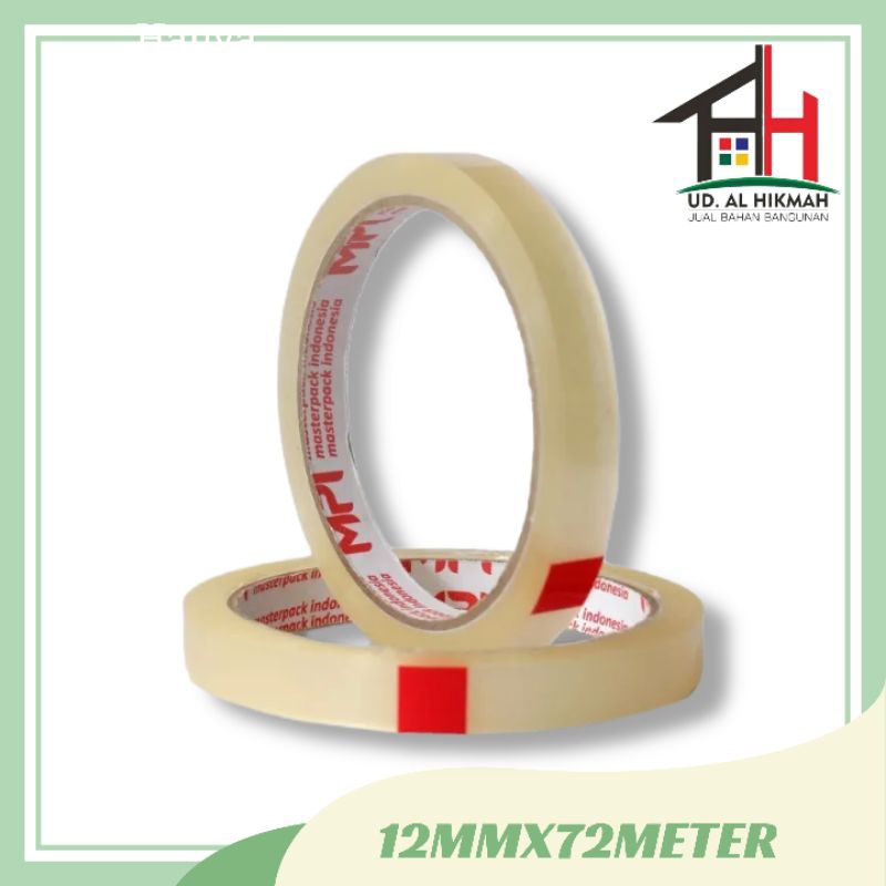 

MPI SELOTIP 12MMX72M - ISOLASI 12MMX72 METER - LAKBAN ISOLASI 12MMX72M