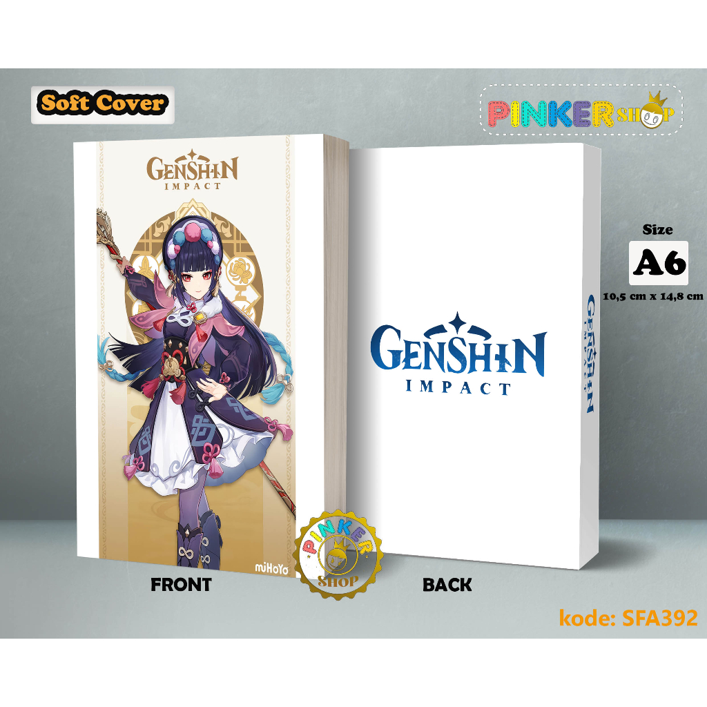 

(SFA392) Pocket Note Game Genshin Impact YUN JIN Softcover A6/A5 Buku Tulis catatan Notes Agenda Planner Jurnal