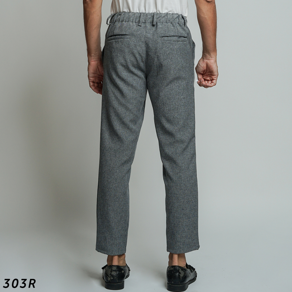 HSRM Celana Dapper Ankle Pants Light Grey Misty 303 R | Celana Formal Ankle Pants Pria