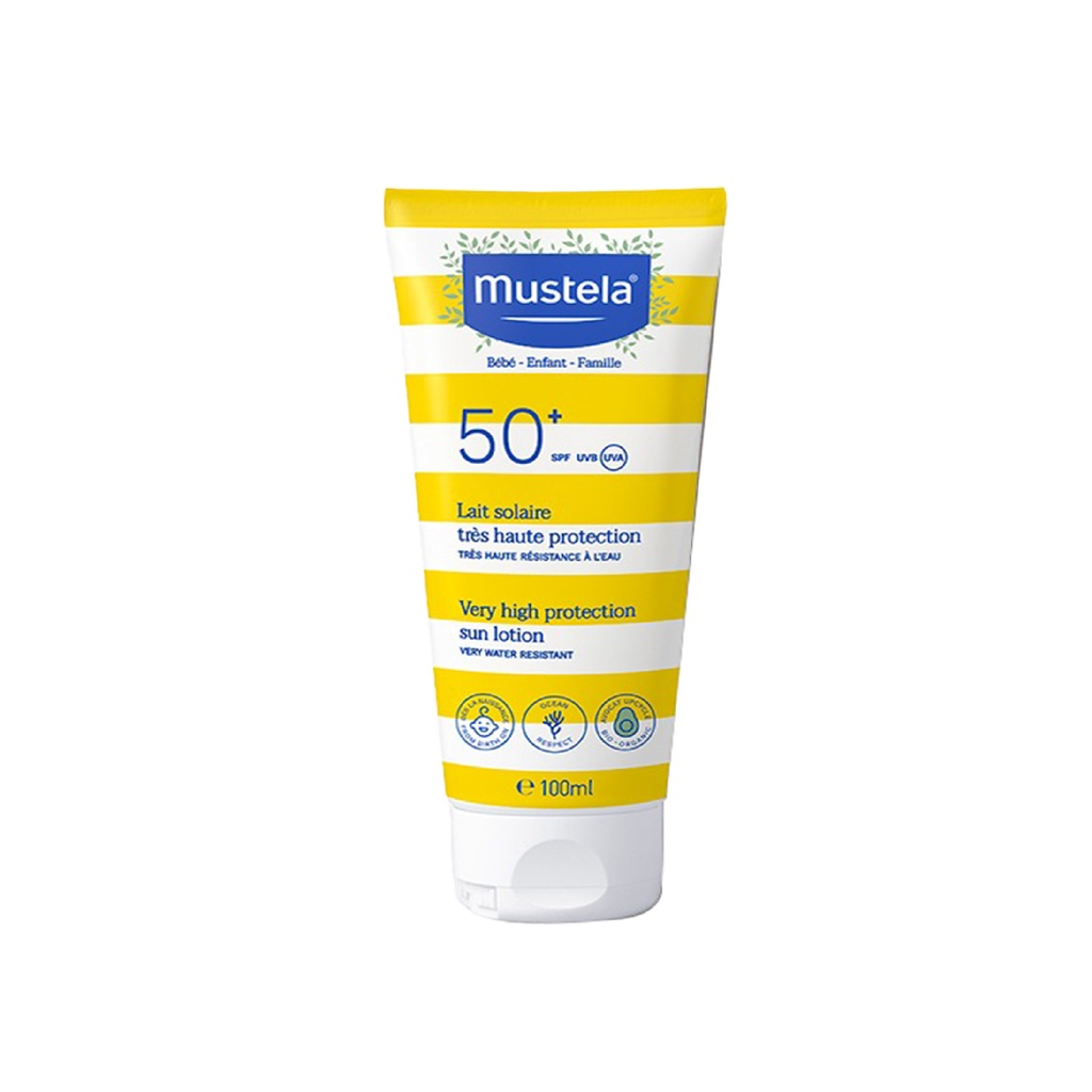 Mustela - High Protection Sun Lotion 100 ml - Sunscreen Anak Dan Bayi - SunBlock