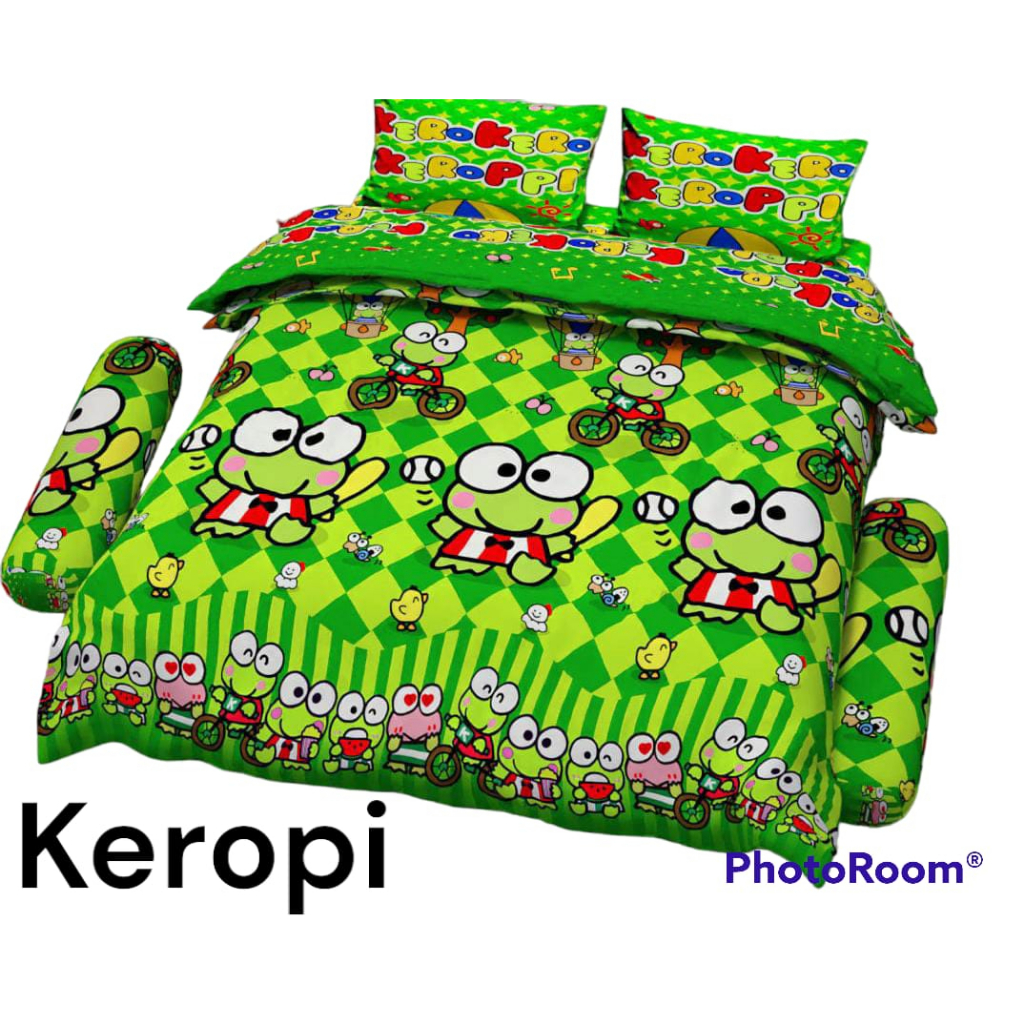 Sprei BT21 Hello Kitty Doraemon !! Sprei Karakter Murah !! Sprei Kado