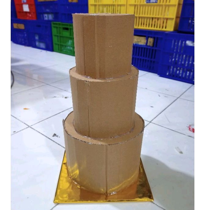 KERANGKA TOWER SNACK SUSUN TART DUMMY CAKE KARDUS