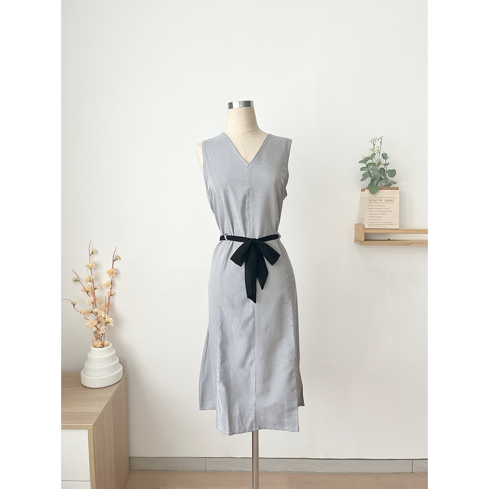 Kadaka D-0153 Midi Dress Stripes Super Cute