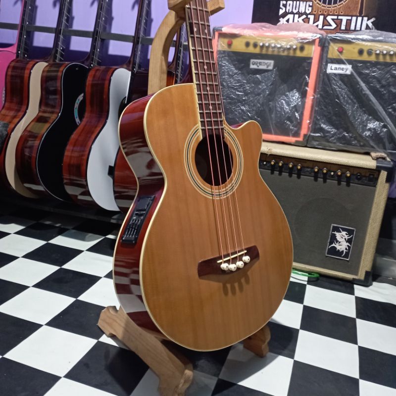 Gitar Bass Akustik Brunswick BCO 200-ce B&M London Original bekas