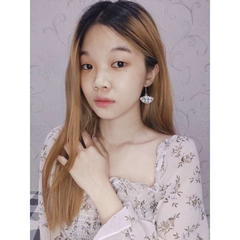 Suzy Pearl Fan Hooks Earrings Anting Tusuk Hook Mutiara Gantung Model Kipas