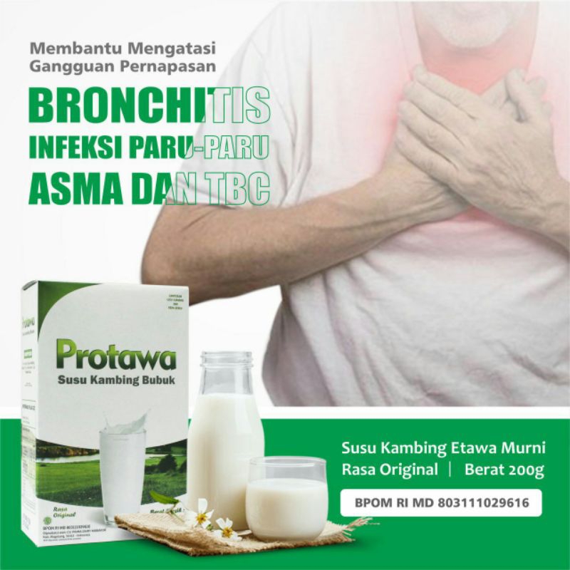

SUSU KAMBING ETAWA PROTAWA 200gr ATASI MASALAH PERNAFASAN ASMA FLEK PARU TBC
