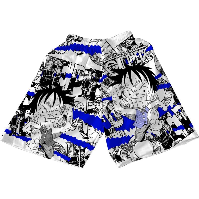 CELANA BOXER ONE PIECE PRIA WANITA LUFFY DISTRO KOLOR/CELANA DALAMA  CD PANTAI SANTAI BOARDSHOT