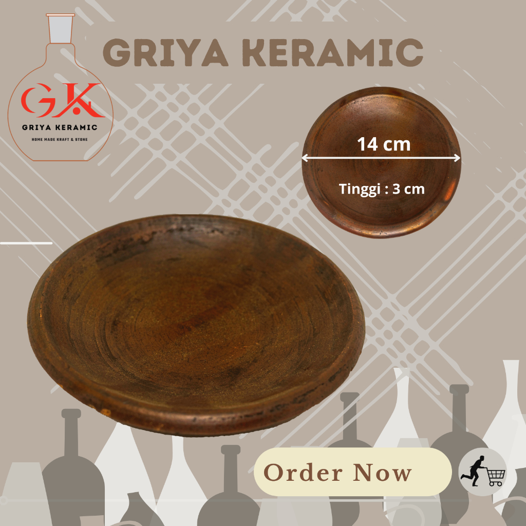 COBEK GERABAH ATAU TEMPAT LALAPAN  | Halus anti jamur dan tebal #14 - 15 CM