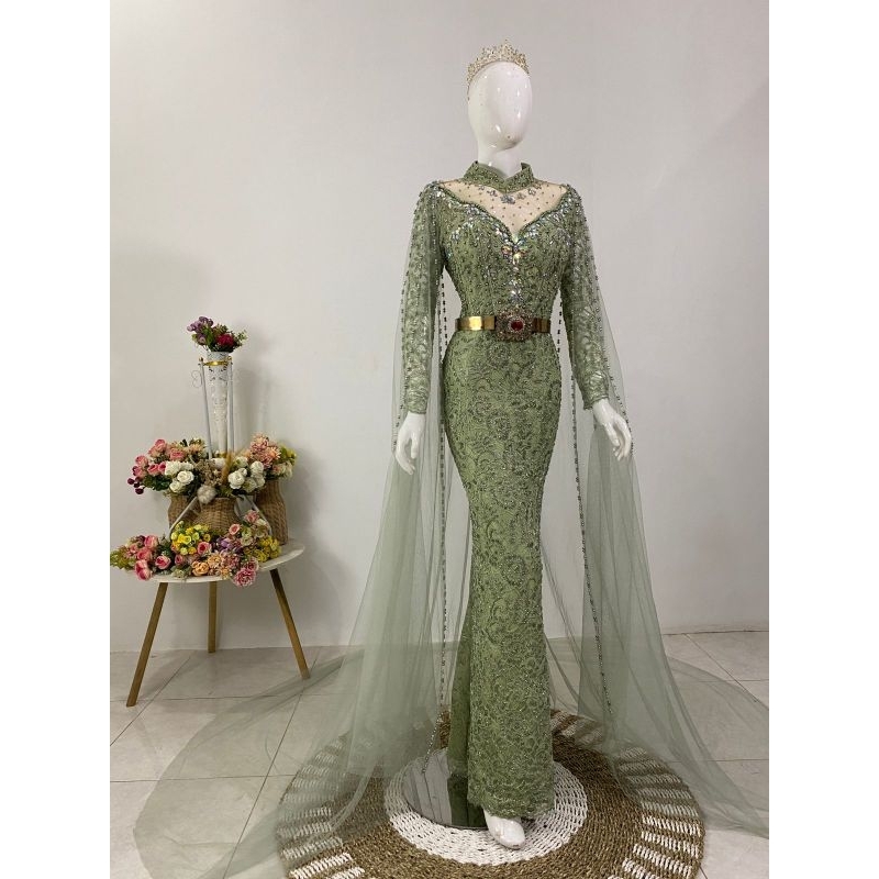 GAUN KEBAYA NIKAH MODEREN