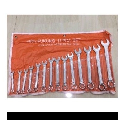kunci ringpas set fukung 14pcs 8-24 ring pas fk brand combination wrench set 14 pcs 824 kunci kombin