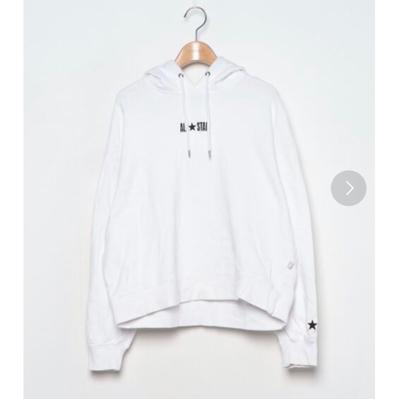 CONVERSE embroidered pullover hoodie 100% (Original)