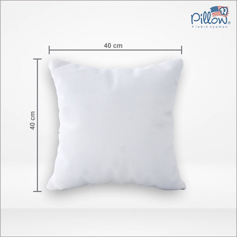 109 Pillow Bantal Sofa Polos  Putih berat Berbahan 100% Silicon Ukuran 40X40cm ORI 100%
