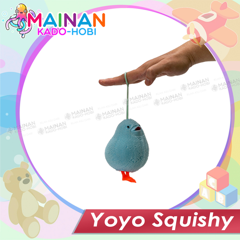 MAINAN EDUKASI ANAK YOYO SQUISHY UBUR JELLY KARAKTER LED MINION