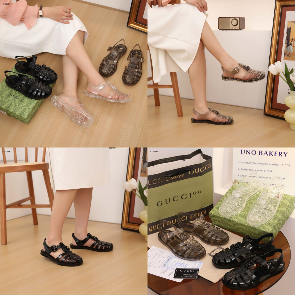 Double G Rubber Women Sandals C12218