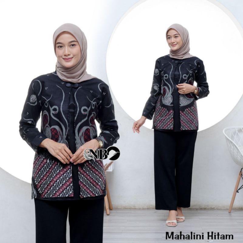 BAJU BATIK WANITA MODERN MONALISA GENES M,L,XL,XXL asli PEKALONGAN