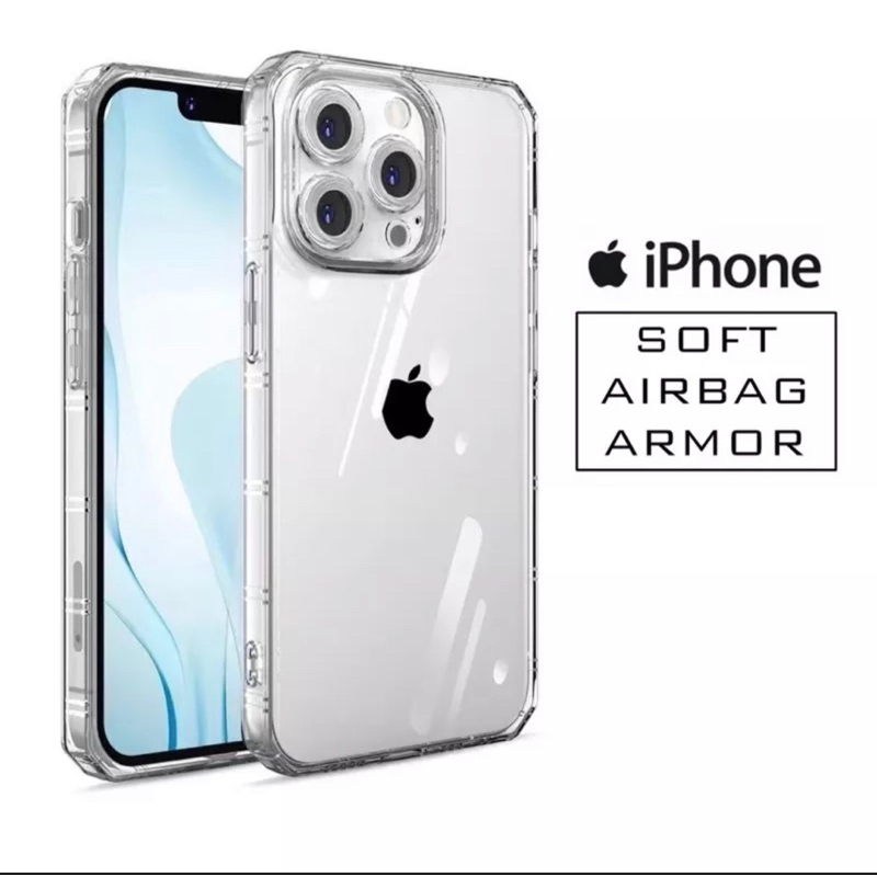 Clear Case Four Sided AirBag Iphone 6 6s 6s+ 6+  7 7+ 8 8+ X Xs Max 11 11 Pro Max 12 12 Pro Max 13 13 Pro Max 14 14 Plus 14 Pro Max