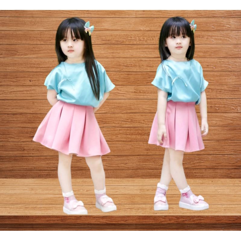 1-5 Tahun Rok SCUBA Anak BUBBLE SKIRT Gaya Korea