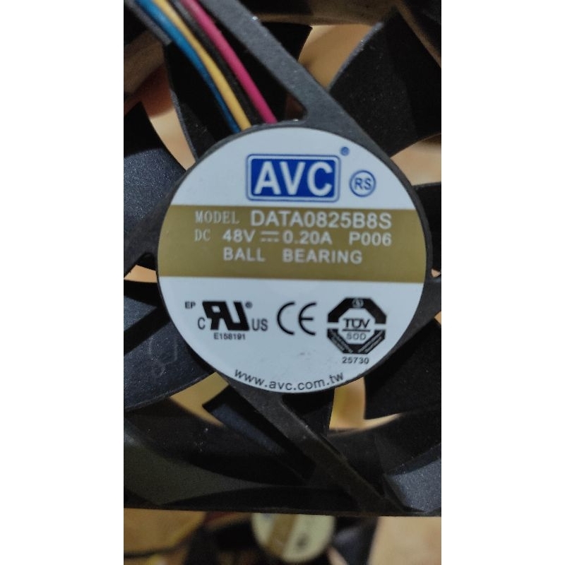 Fan AVC DC 48 volt, 0,20A, Ball Bearing, model DATA0825B8S,