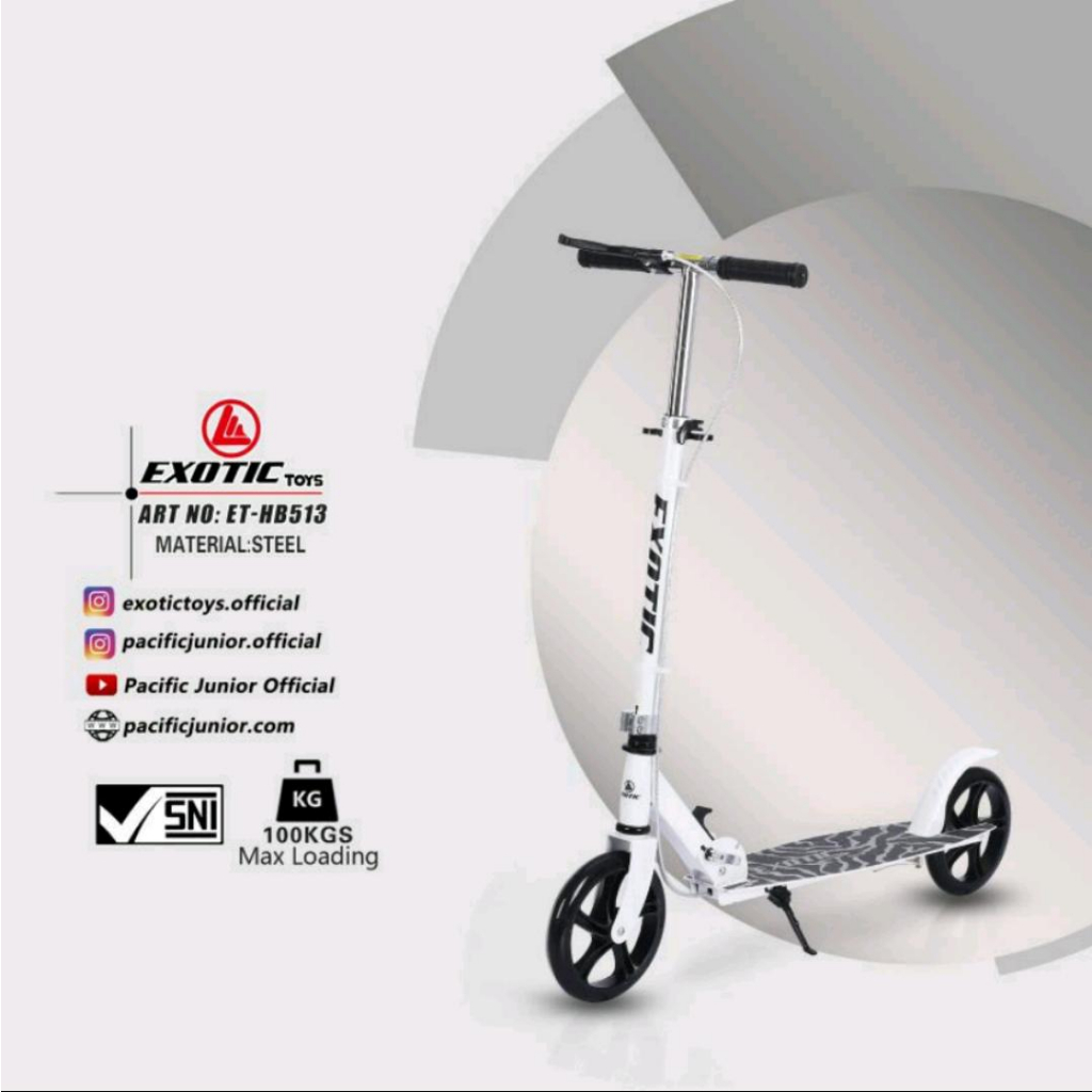 Scooter Skuter Otoped Anak hingga Dewasa EXOTIC ET-HB 512 dan HB 511 Alloy | High Quality bisa beban sampai 100kg