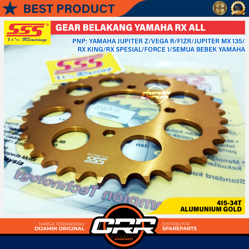 Gir Gear Belakang Yamaha Jupiter Z Vega R Jupiter MX135 MX New RXZ RX King F1ZR semua Bebek Yamaha U