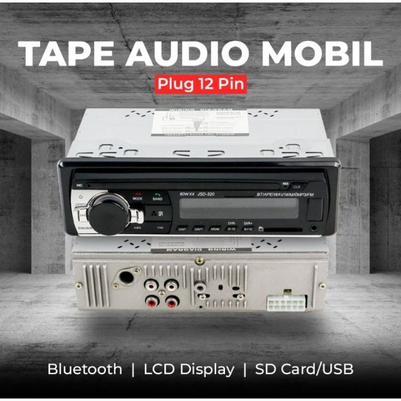 Tape Mobil Bluetooth USB FM Radio
