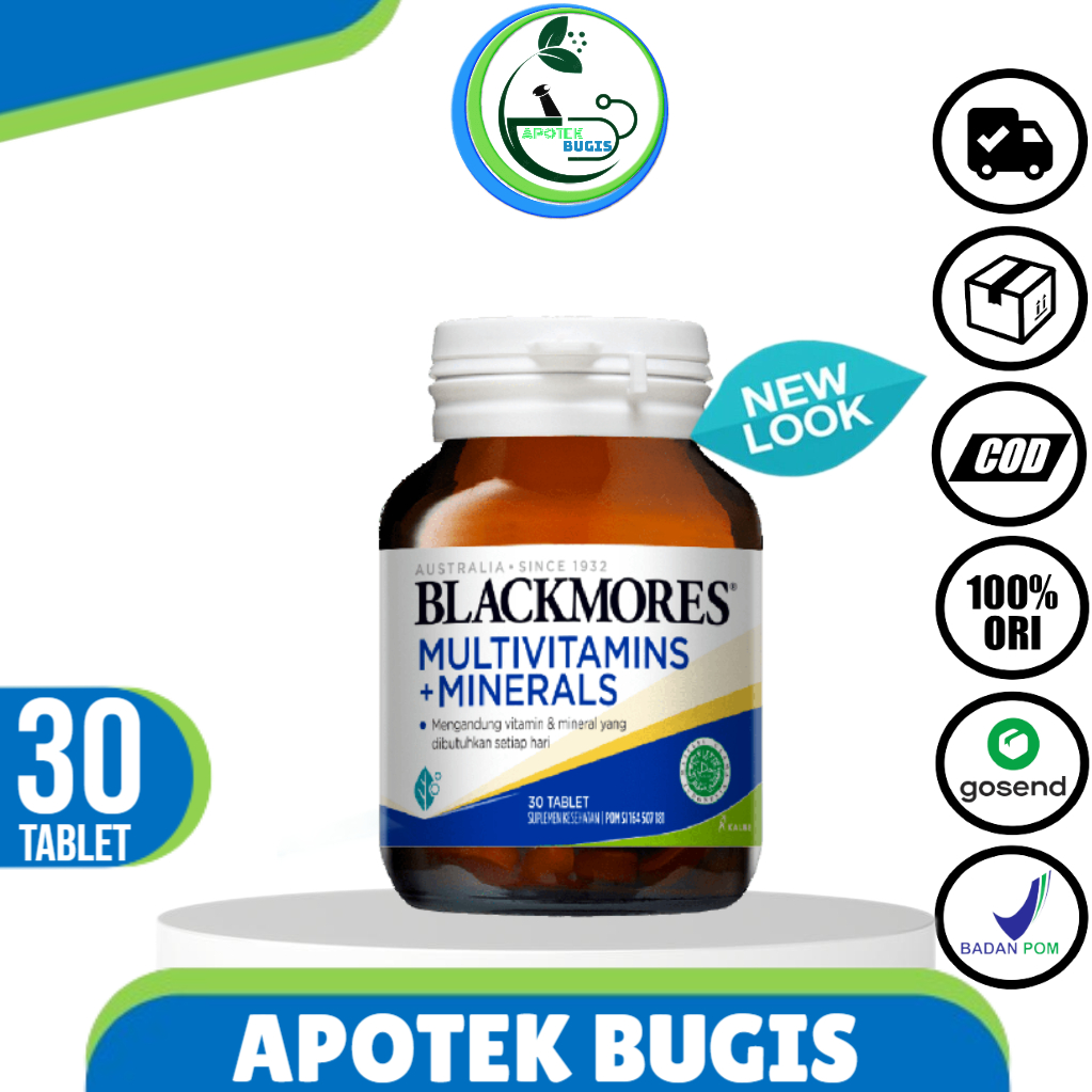 BLACKMORES MULTIVITAMINS + MINERALS BPOM KALBE - 30 TAB