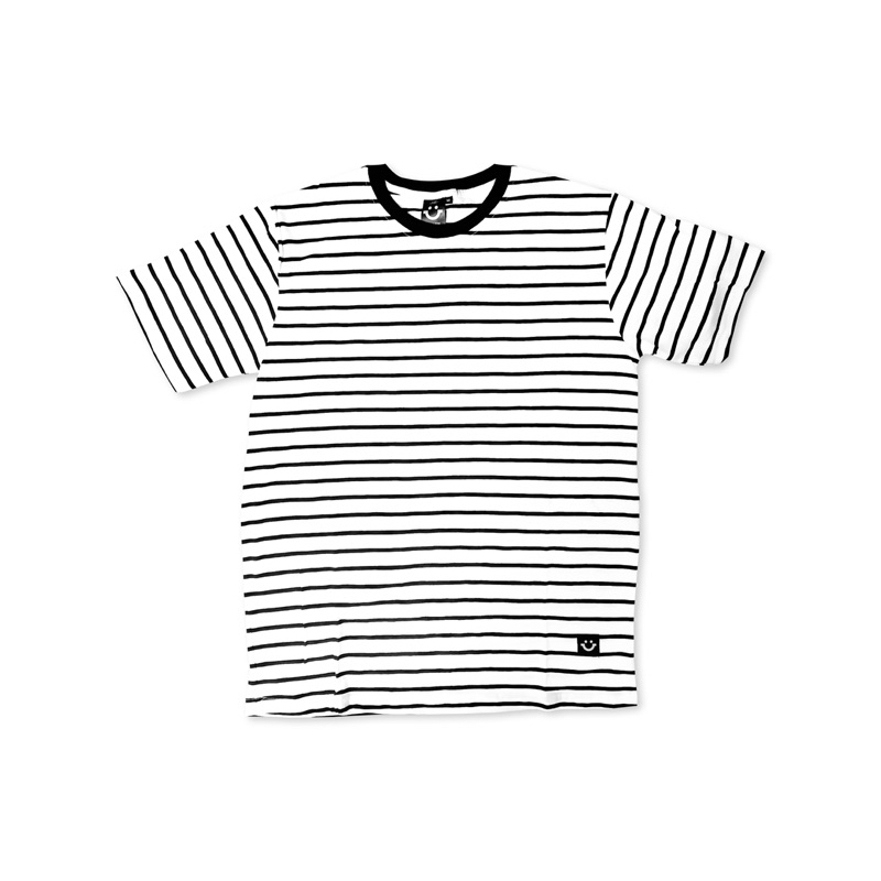 Kaos polos pria garis-garis hitam, kaos polos pria stripe, kaos polos pria garis hitam putih