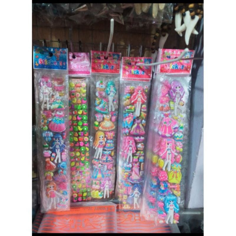 

stiker panjang timbul 1 iket isi 20 lembar