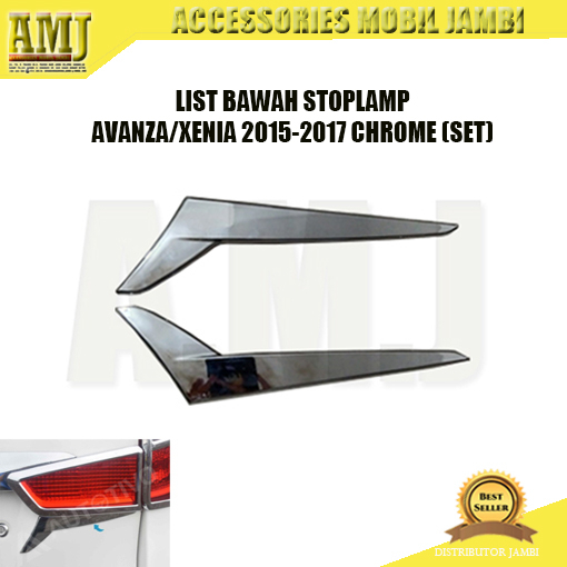 LIST BAWAH STOPLAMP AVANZA/XENIA 2015-2017 CHROME (SET)