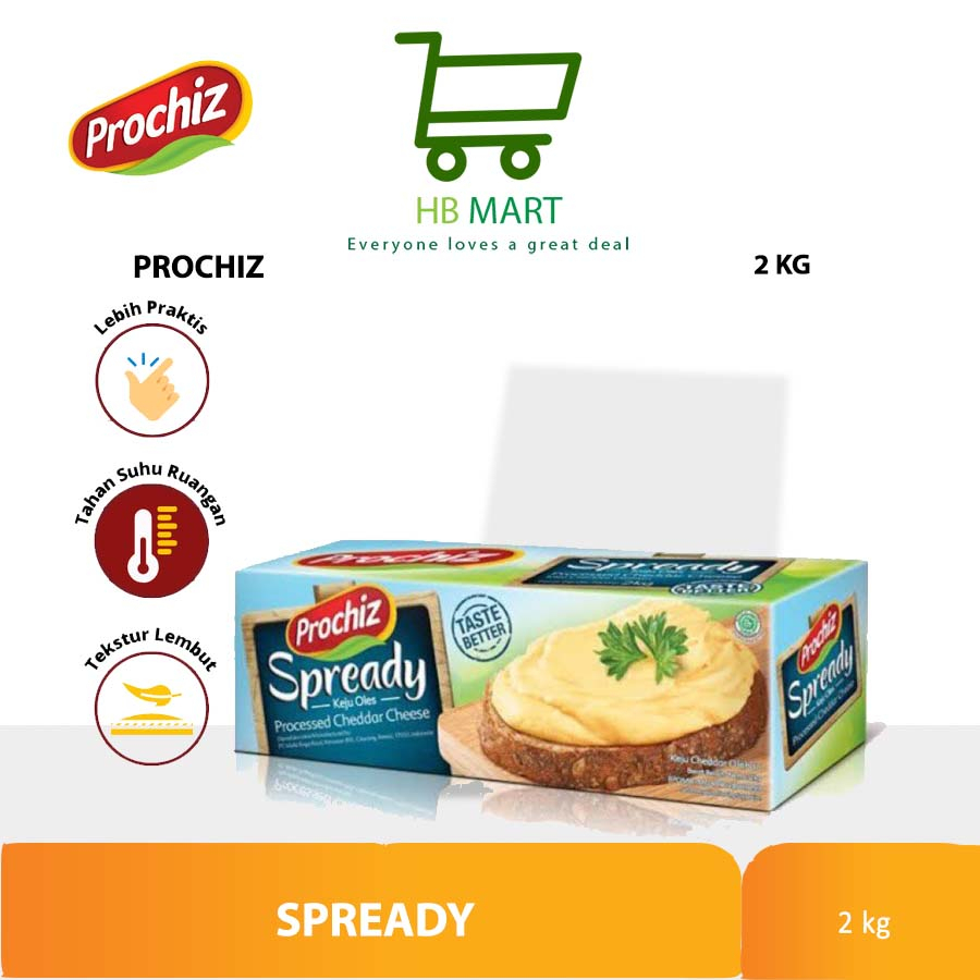 

Keju Oles Prochiz 2kg Spready Multipurpose GROSIR