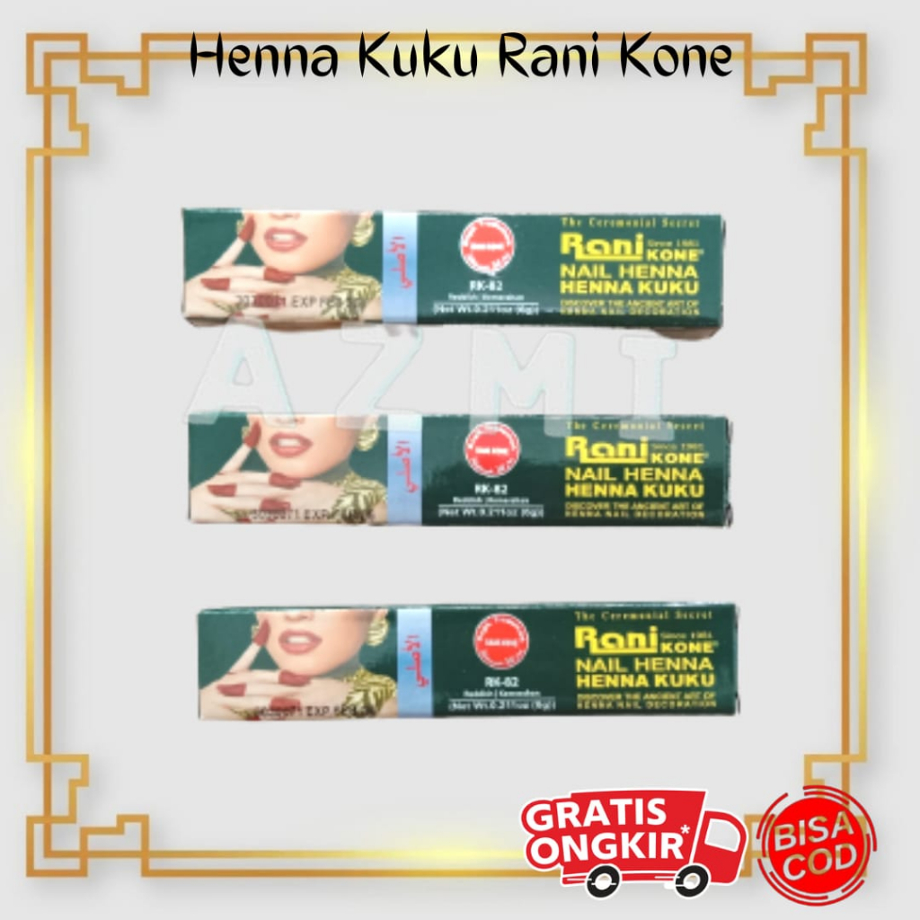 Terbaru Henna Kuku Rani Kone Nail Hena Kuku Arab Decoration Paste 6gr Termurah