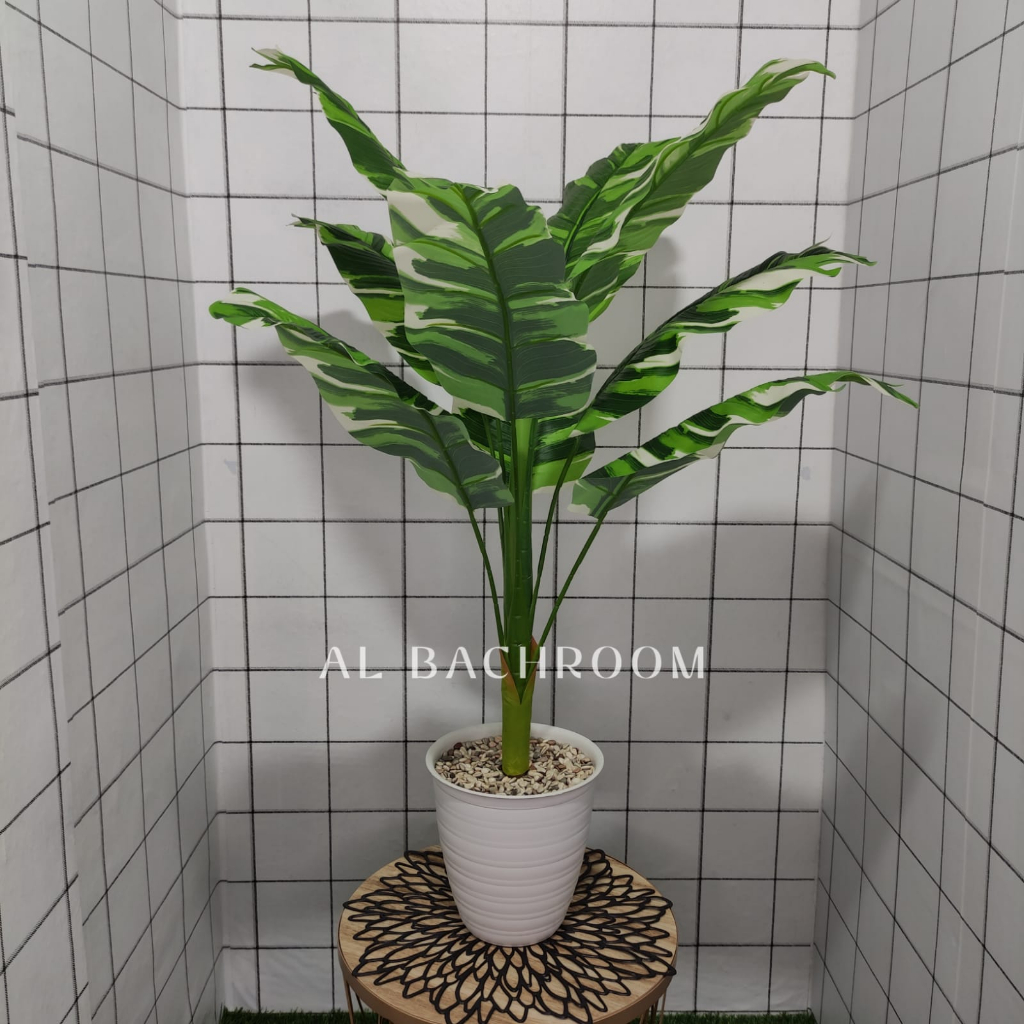 TANAMAN ARTIFICIAL BAMBU VARIEGATA PK B8128 BUNGA DEKORASI RUMAH