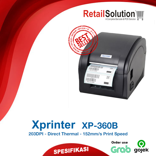Printer Label Thermal XPRINTER XP360 / XP-360B / XP 360B / XP-360 / XP 360