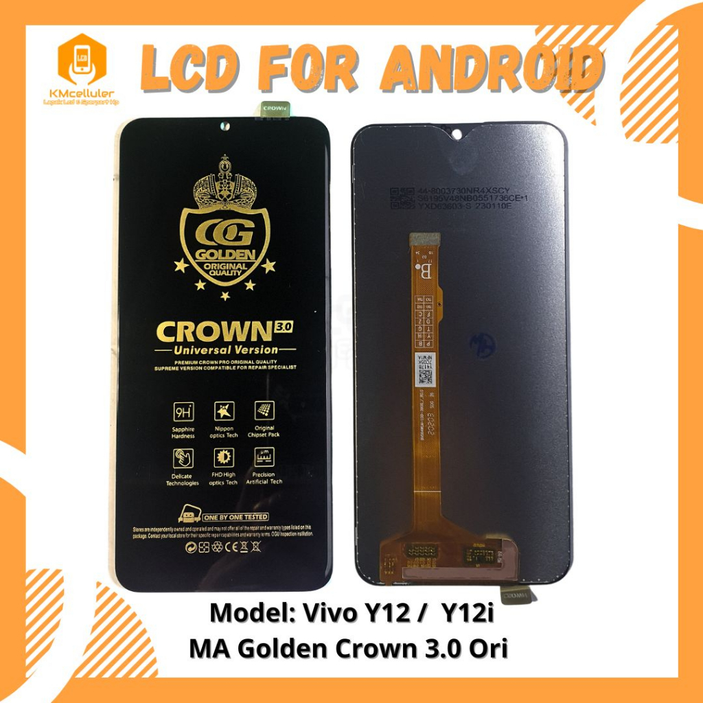 LCD Vivo Y12 / Y12i Golden Crown Ori OEM