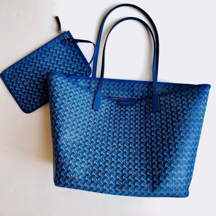 TB Ever-Ready Basketweave Small Tote Bag Small Medium Size 147748 145634