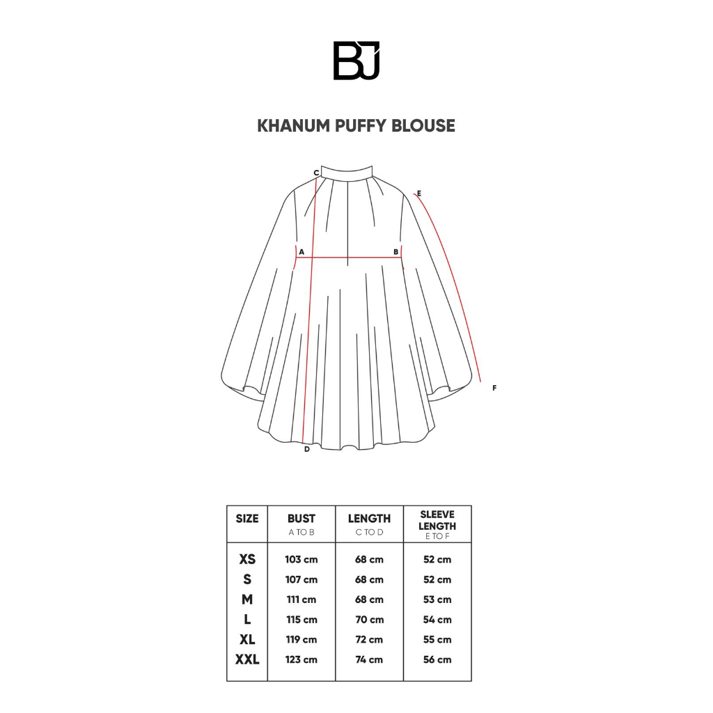 KHANUM PUFFY BLOUSE - BENANG JARUM