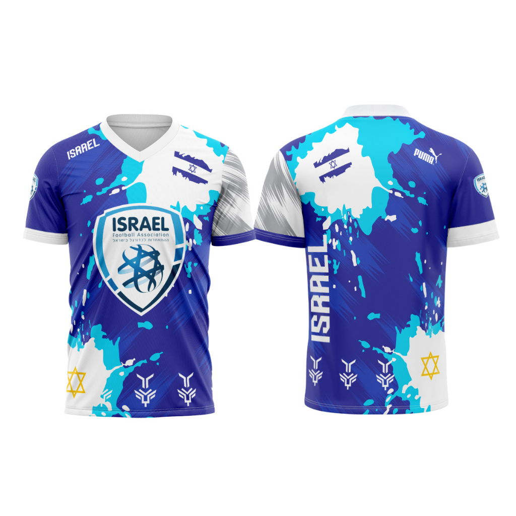 Baju Kaos ISRAEL Laki Laki Full Print Sublime Custom 03