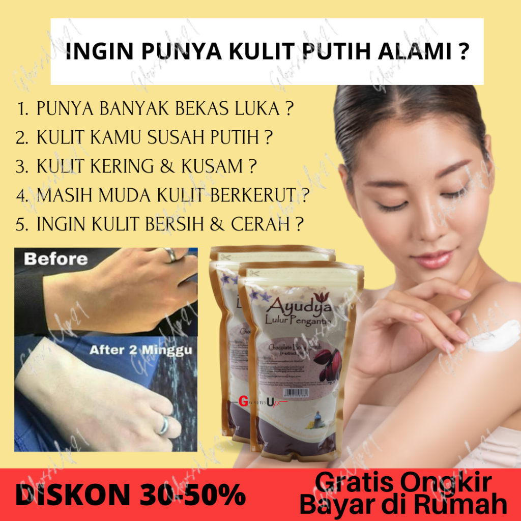 LULUR PEMUTIH BADAN PERMANEN AYUDYA LULUR PENGANTIN 1000GR CHOCOLATE REFFIL SCRUB BADAN LULURAN PEMUTIH BADAN PERAWATAN TUBUH