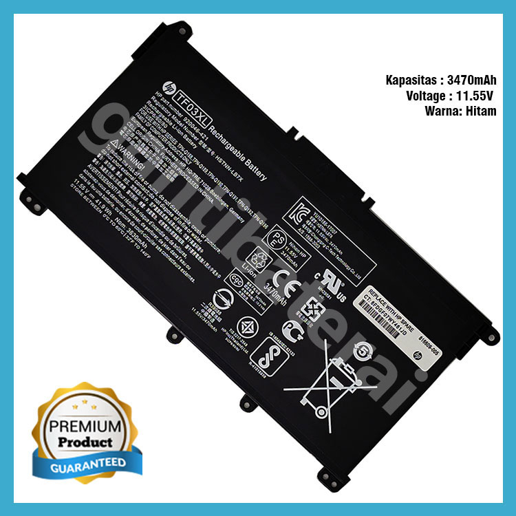 ORIGINAL BATERAI LAPTOP HP TF03XL HSTNN-LB7X