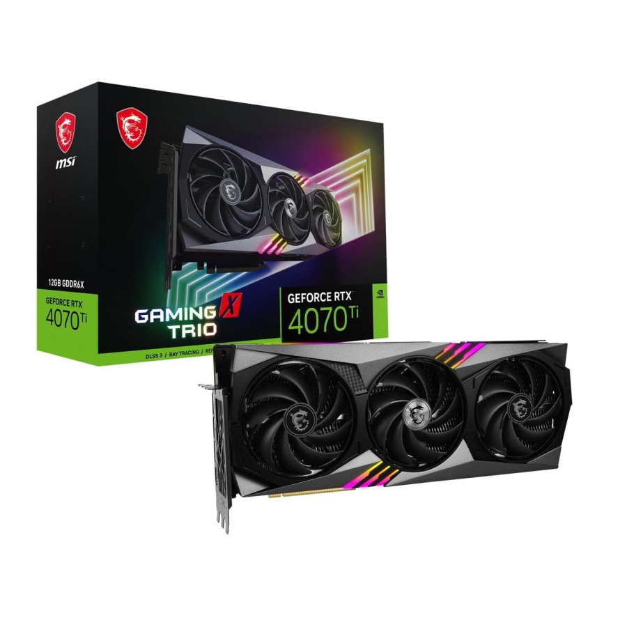 VGA MSI GeForce RTX 4070 Ti GAMING X TRIO 12G | 12GB GDDR6X PCIE 4.0