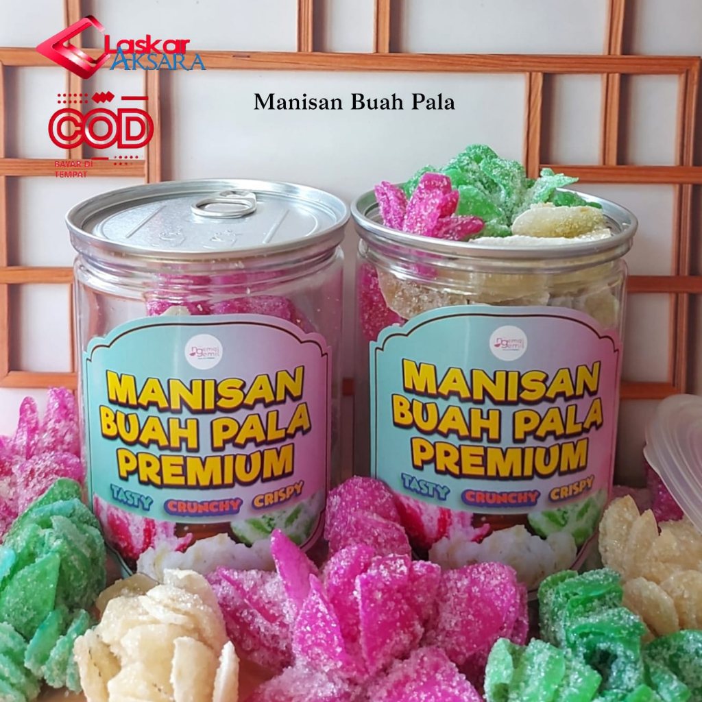 

Can - Manisan Buah Pala Manisan Pala / Premium