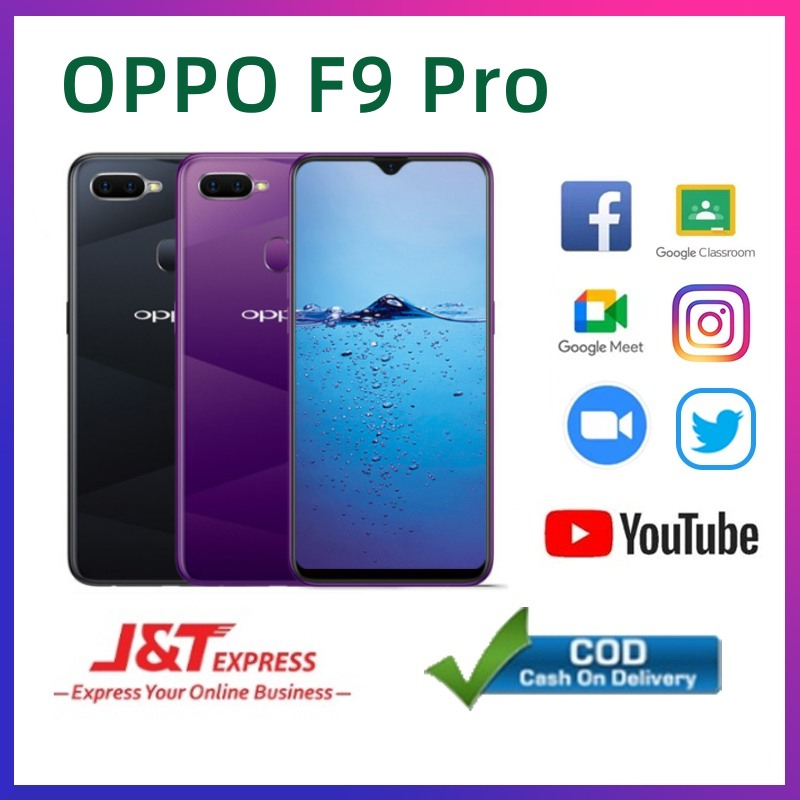 HP OPPO F9 PRO RAM 6/128GB Dual SIM Layar HD 6,3 inci baru handphone murah Android Smartphone100% GARANSITOKO