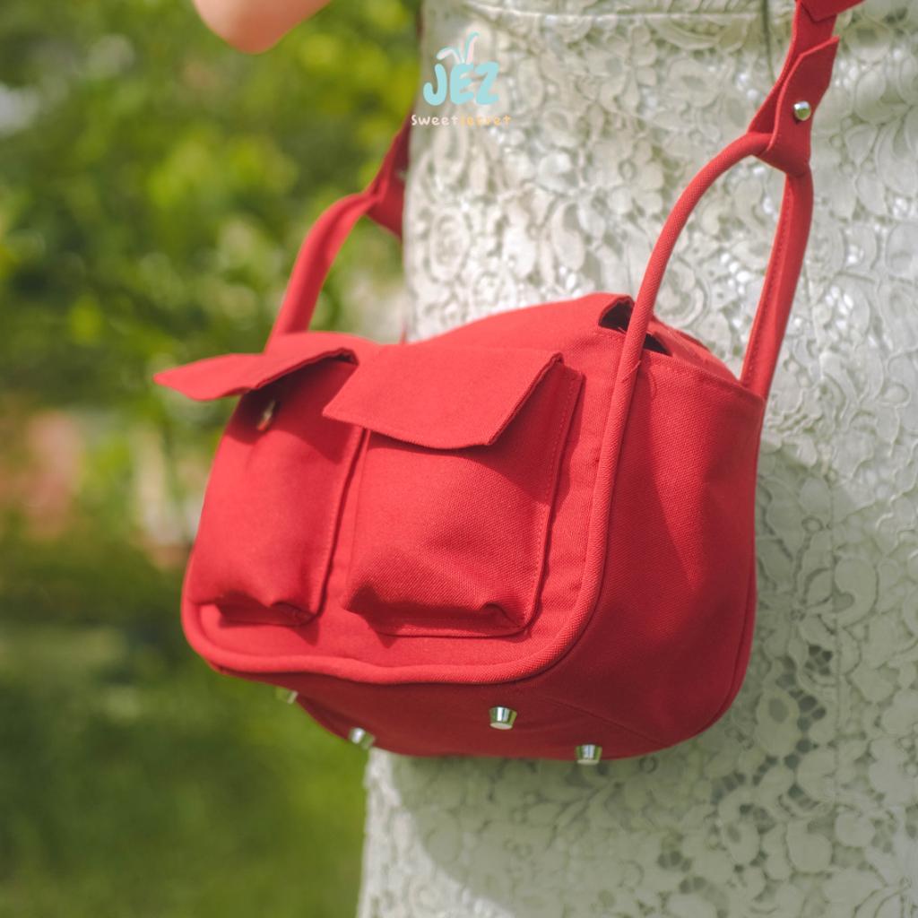 BRICKA BAG - TAS SELEMPANG WANITA KANVAS PREMIUM Little bunny brick bag shoulder bag sling bag hand bag