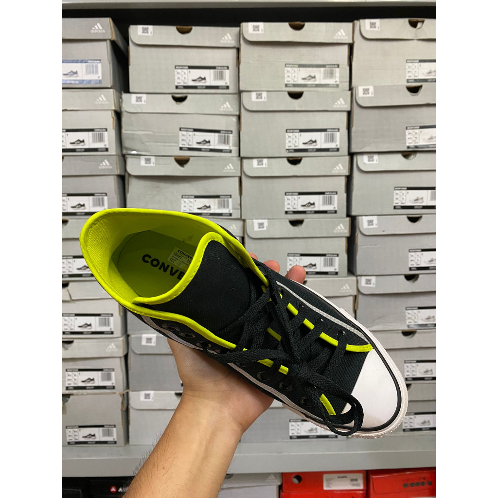 Converse Chuck Taylor All Star Hi 172000C Black Lime Twist White