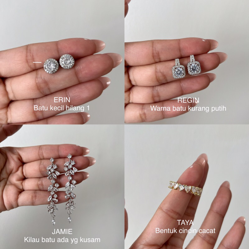 SALE Defect Items - Anting dan Kalung Zirconia