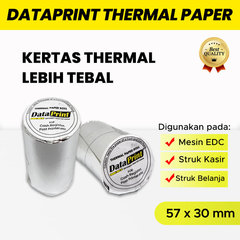 

DataPrint kertas thermal / Struk / kasir / Mesin EDC 57x30mm