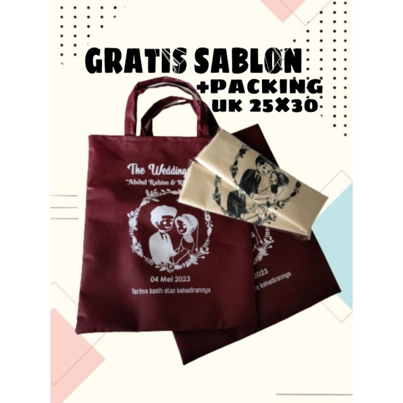 

tas souvernir 25x30 + packing